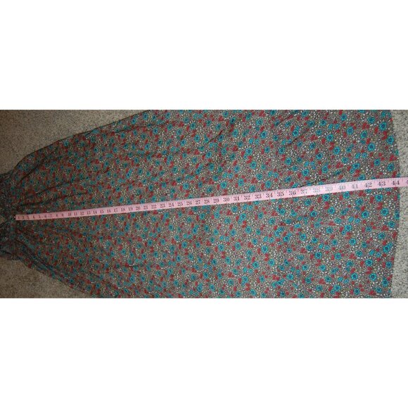 Billabong Long Flowing Flower Print Spaghetti Strap Summer Dress Women's Medium - Picture 9 of 10
